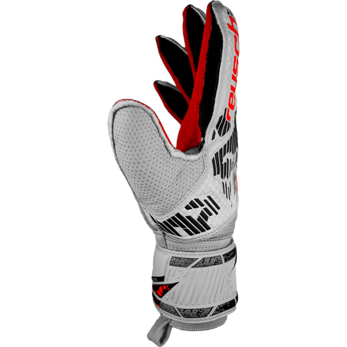 Reusch Attrakt Grip Hypermoon Junior Goalkeeper Gloves Vapor Grey / Re