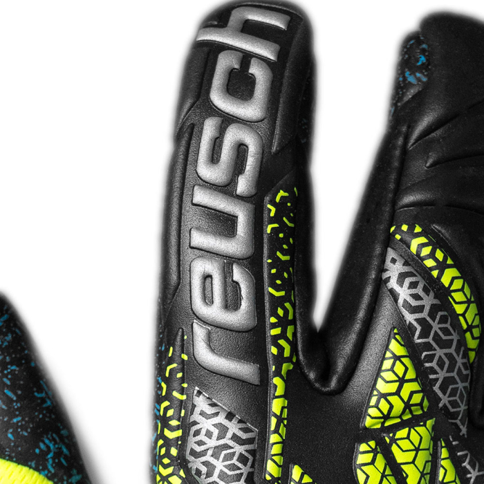 Reusch Attrakt Fusion Guardian Goalkeeper Gloves Safety Yellow/Black