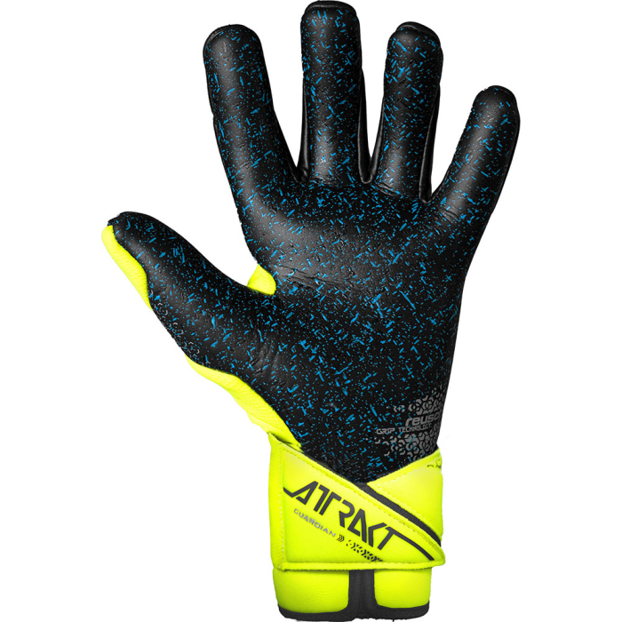 Reusch Attrakt Fusion Guardian Goalkeeper Gloves Safety Yellow/Black