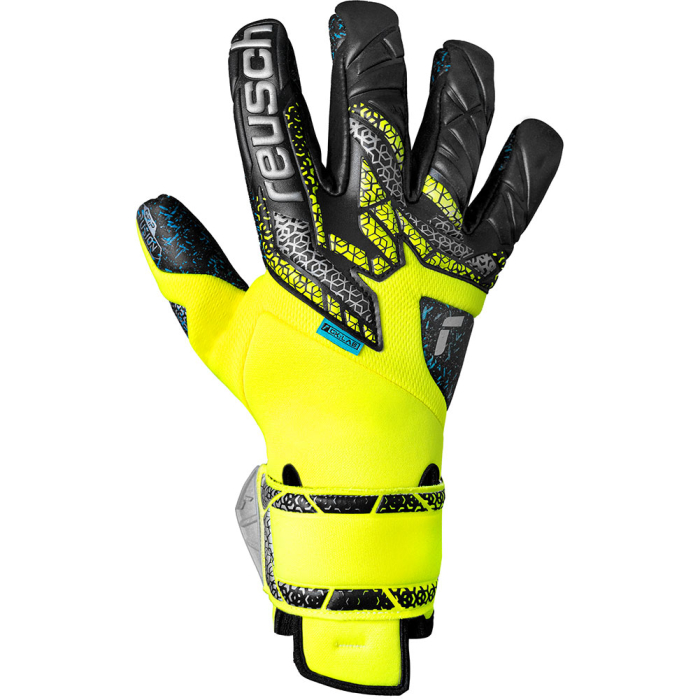 Reusch Attrakt Fusion Guardian Goalkeeper Gloves Safety Yellow/Black