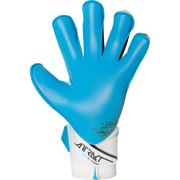 Reusch Attrakt Aqua Evolution Goalkeeper Gloves white/black/aqua