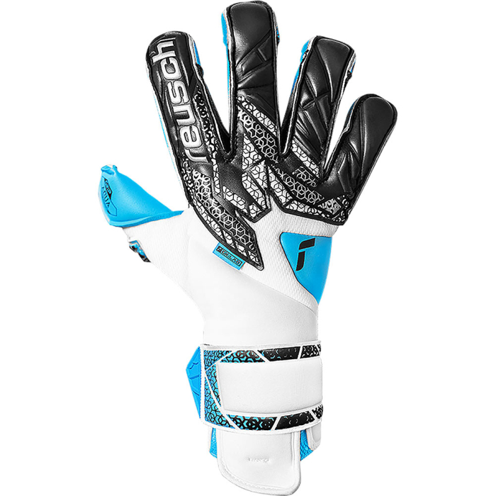 Reusch Attrakt Aqua Evolution Goalkeeper Gloves white/black/aqua