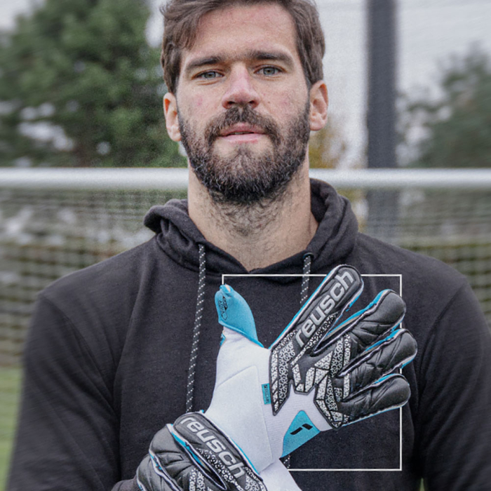 Reusch Attrakt Aqua Evolution Goalkeeper Gloves white/black/aqua