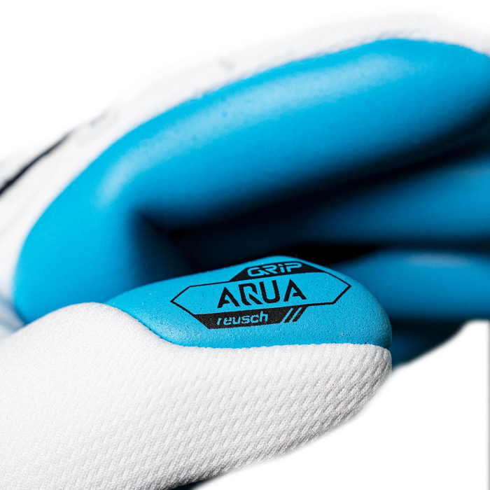 55704391126 Reusch Attrakt Freegel Aqua Goalkeeper Gloves white/aqua b