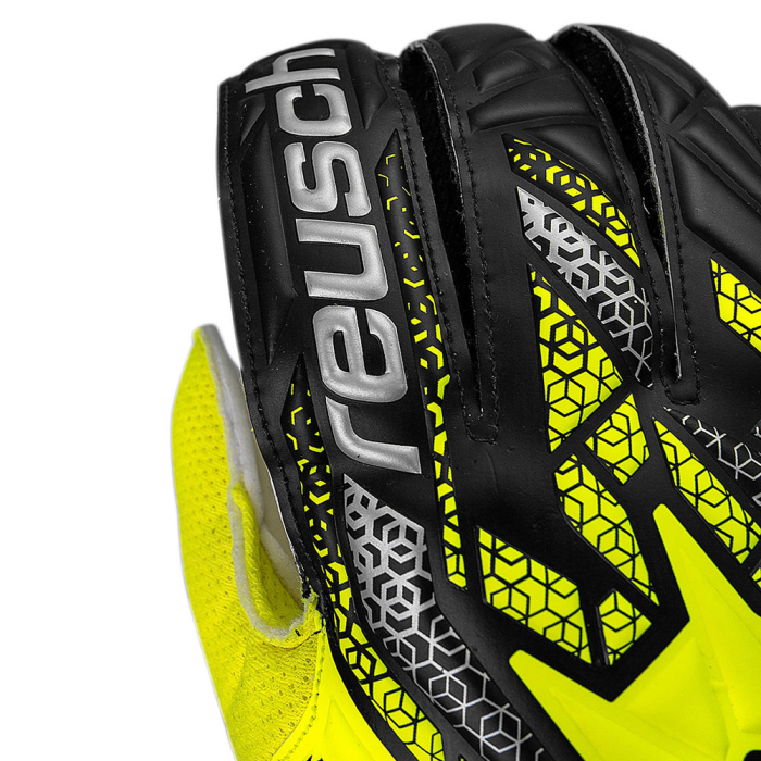 55705152014 Reusch Attrakt Solid Goalkeeper Gloves Safety Yellow/Black