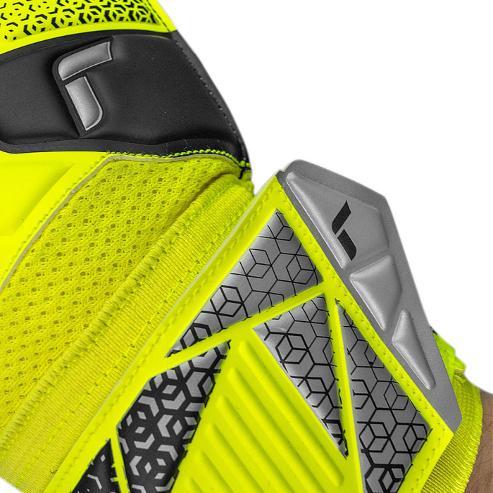 55705152014 Reusch Attrakt Solid Goalkeeper Gloves Safety Yellow/Black