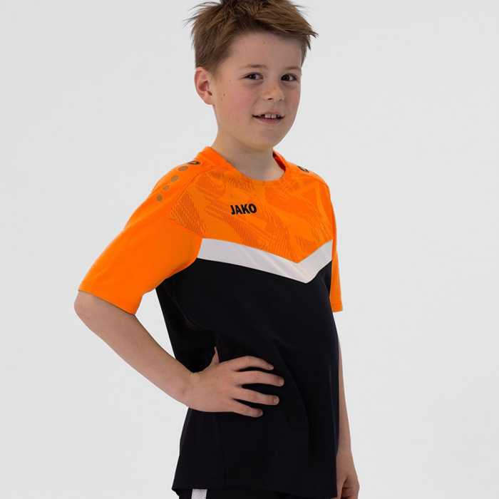 6124-807J JAKO ICON GK Jersey SS Junior black/orange