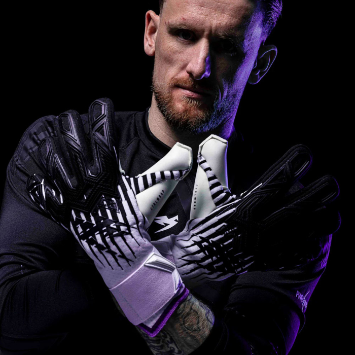 Kaliaaer RE:GEN SL ShokLock Goalkeeper Gloves white/black/purple