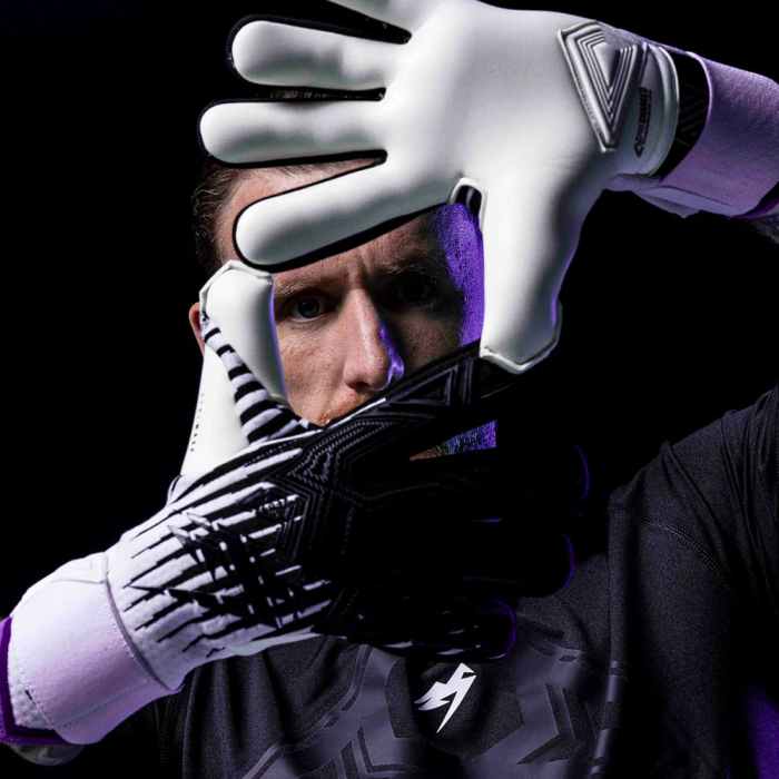 Kaliaaer RE:GEN SL ShokLock Goalkeeper Gloves white/black/purple