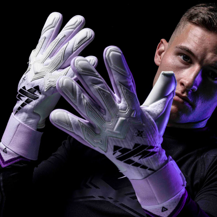 Kaliaaer RE:GEN LTX Goalkeeper Gloves white/black/purple