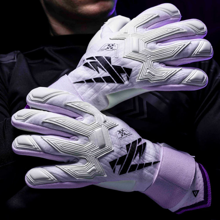 Kaliaaer RE:GEN LTX Goalkeeper Gloves white/black/purple