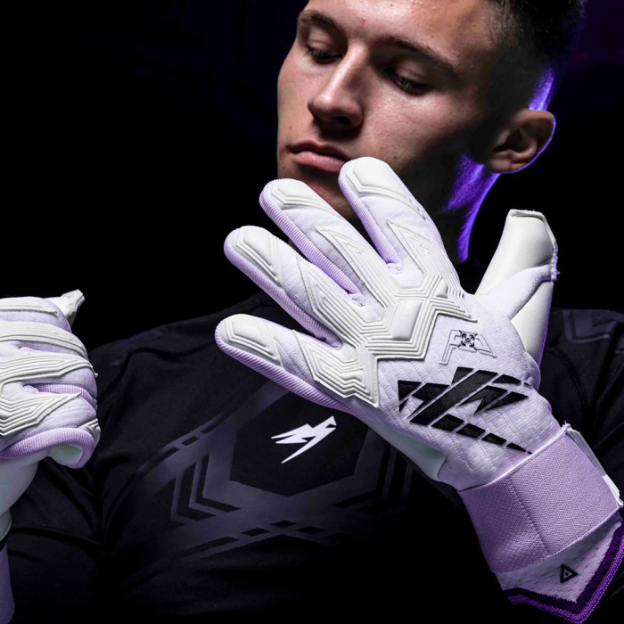 Kaliaaer RE:GEN LTX Goalkeeper Gloves white/black/purple