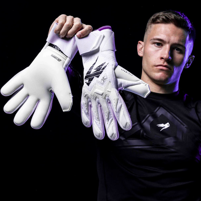 Kaliaaer RE:GEN LTX Goalkeeper Gloves white/black/purple