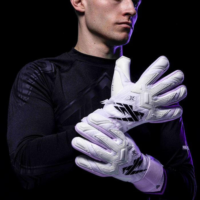 Kaliaaer RE:GEN LTX Goalkeeper Gloves white/black/purple