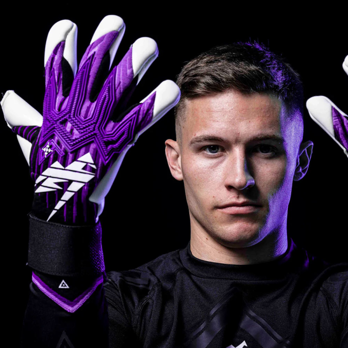 Kaliaaer RE:GEN PRO LT Goalkeeper Gloves Black/White/Purple