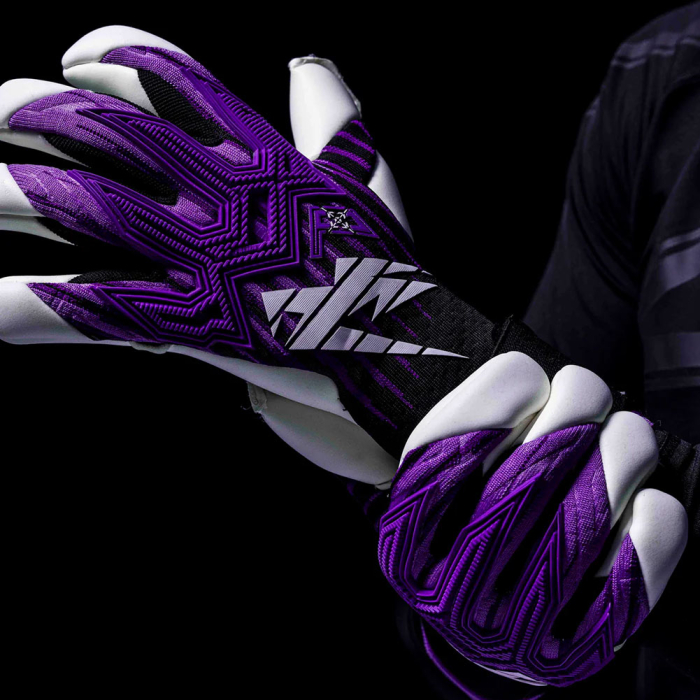 Kaliaaer RE:GEN PRO LT Goalkeeper Gloves Black/White/Purple