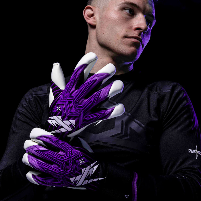Kaliaaer RE:GEN PRO LT Goalkeeper Gloves Black/White/Purple