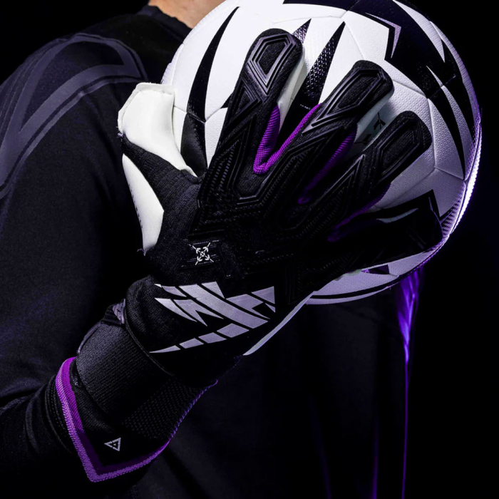 Kaliaaer RE:GEN PRO Junior Goalkeeper Gloves Black/White/Purple