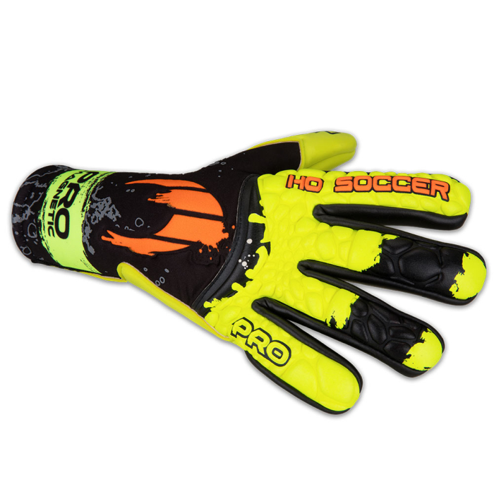 520410J HO Soccer Adikt Pro Magnetic Junior Goalkeeper Gloves LIME