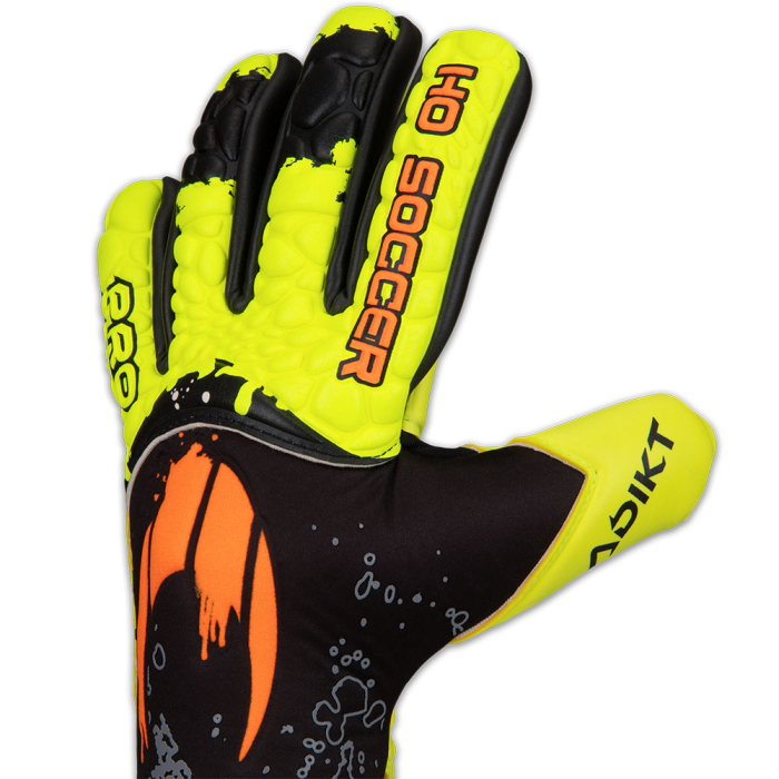 520410J HO Soccer Adikt Pro Magnetic Junior Goalkeeper Gloves LIME