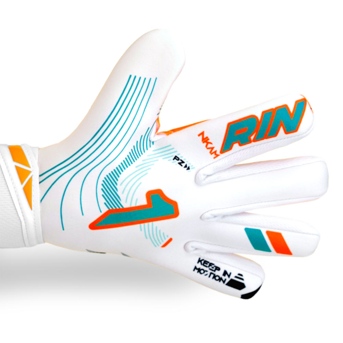 Rinat NKAM AS Onana Goalkeeper Gloves White/Orange/Aqua
