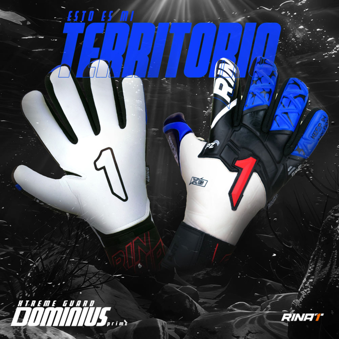 Rinat XTREME GUARD DOMINIUS PRIME Junior Goalkeeper Gloves (White/Blue