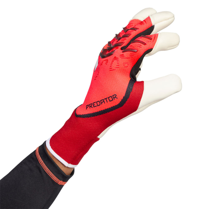 adidas Predator Pro Hybrid Goalkeeper Gloves Lucid Red / Pure Ruby