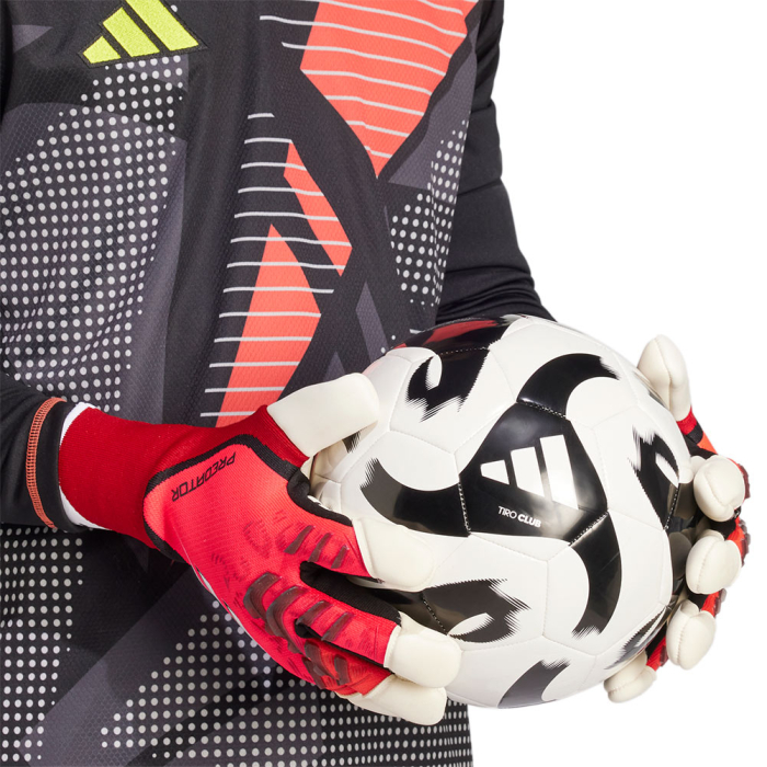 adidas Predator Pro Hybrid Goalkeeper Gloves Lucid Red / Pure Ruby