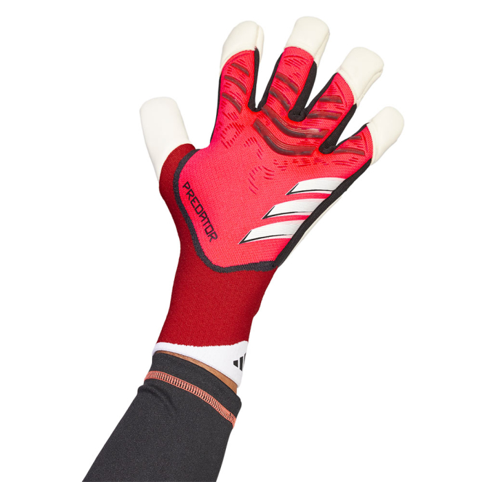 adidas Predator Pro Hybrid Goalkeeper Gloves Lucid Red / Pure Ruby
