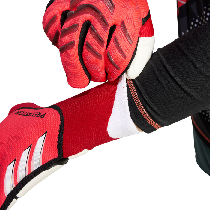 adidas Predator 25 Pro Promo Goalkeeper Gloves Lucid Red / Pure Ruby