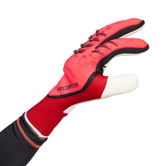 JH3804 adidas Predator 25 PRO Fingersave Goalkeeper Gloves red/black