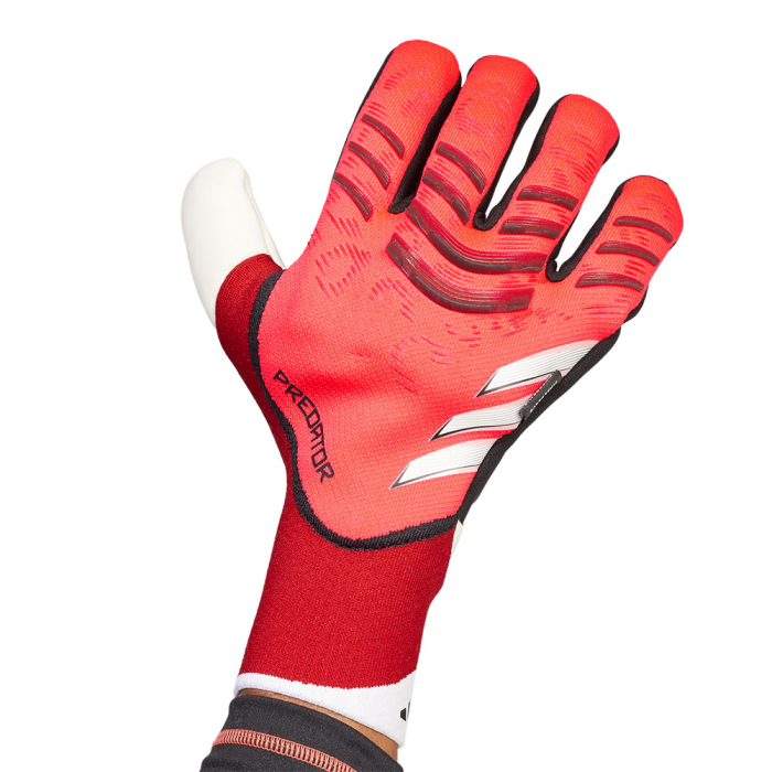 JH3804 adidas Predator 25 PRO Fingersave Goalkeeper Gloves red/black