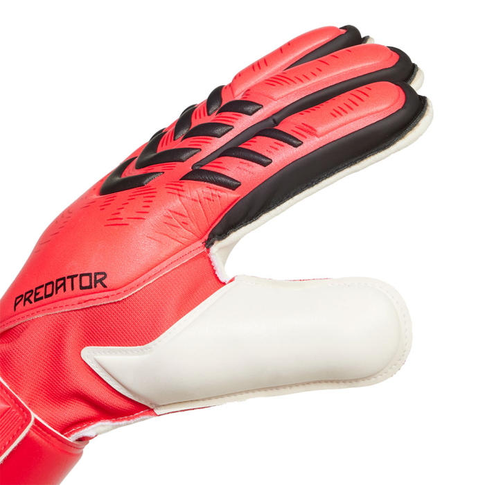JH3802 adidas Predator Match Fingersave Goalkeeper Gloves Pure Ruby / 