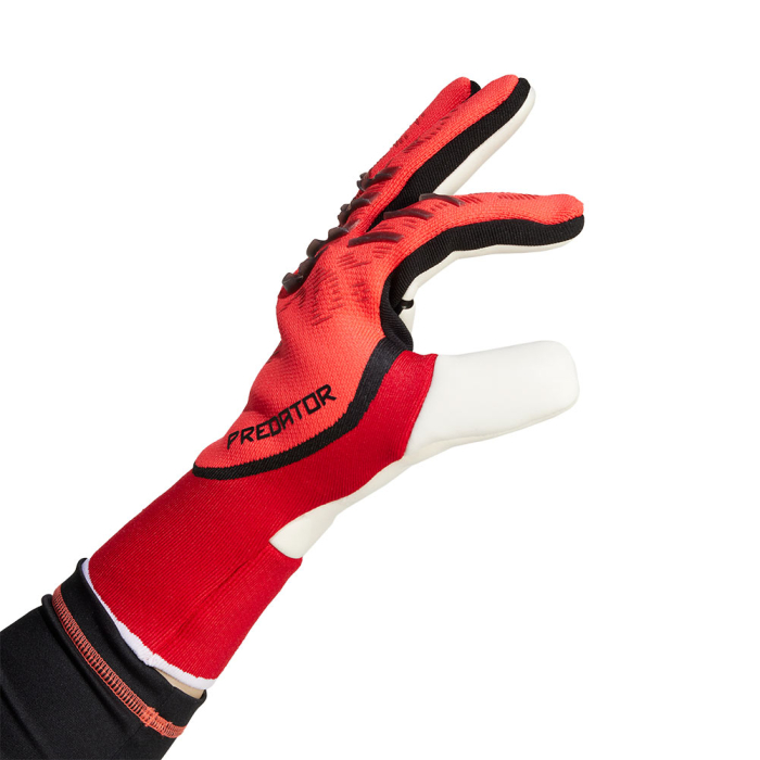 IW6276J adidas Predator 25 Pro Junior Goalkeeper Gloves ruby / lucid r