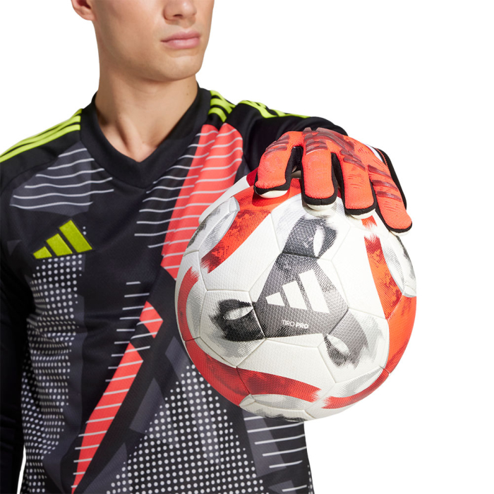 IW6276J adidas Predator 25 Pro Junior Goalkeeper Gloves ruby / lucid r