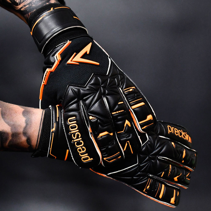 Precision Fusion X Pro Surround Quartz Junior Goalkeeper Gloves Black/