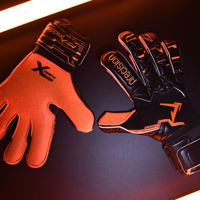 Precision Fusion X Pro Surround Quartz Junior Goalkeeper Gloves Black/