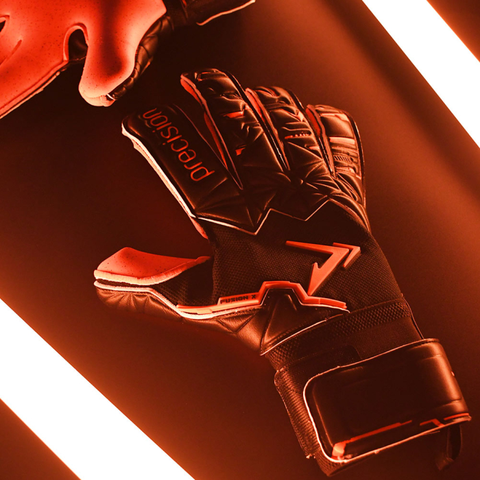 Precision Fusion X Pro Surround Quartz Junior Goalkeeper Gloves Black/