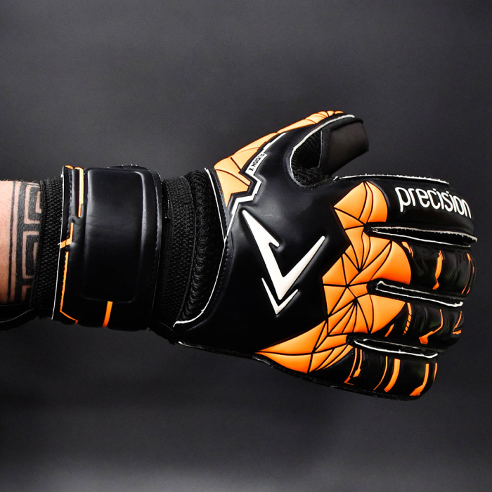 Precision Fusion X Roll Finger Protect Junior Goalkeeper Gloves black/