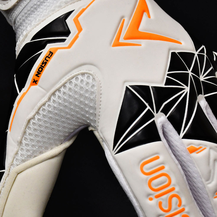 Precision Fusion X Negative Replica Junior Goalkeeper Gloves White