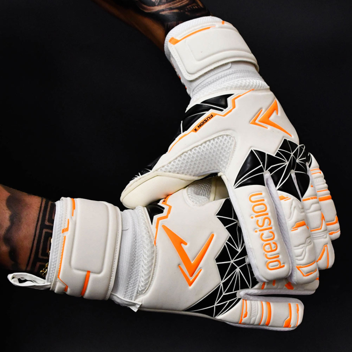 Precision Fusion X Negative Replica Junior Goalkeeper Gloves White
