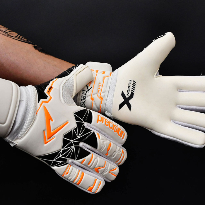 Precision Fusion X Negative Replica Junior Goalkeeper Gloves White