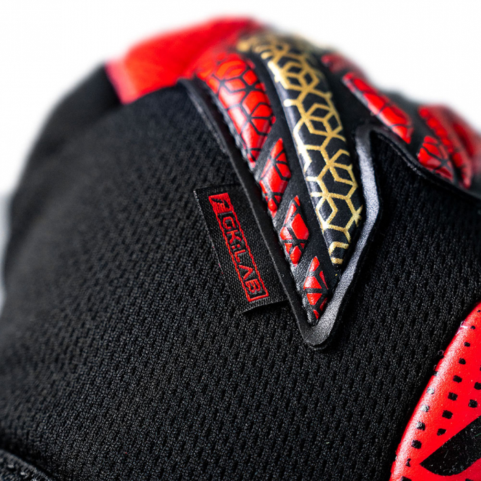 55709747075 Reusch Attrakt Gold X GluePrint Goalkeeper Gloves Black/Re