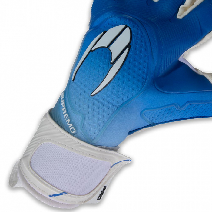 515206J HO Soccer Supremo PRO Aqua SMU Junior Goalkeeper Gloves Blue