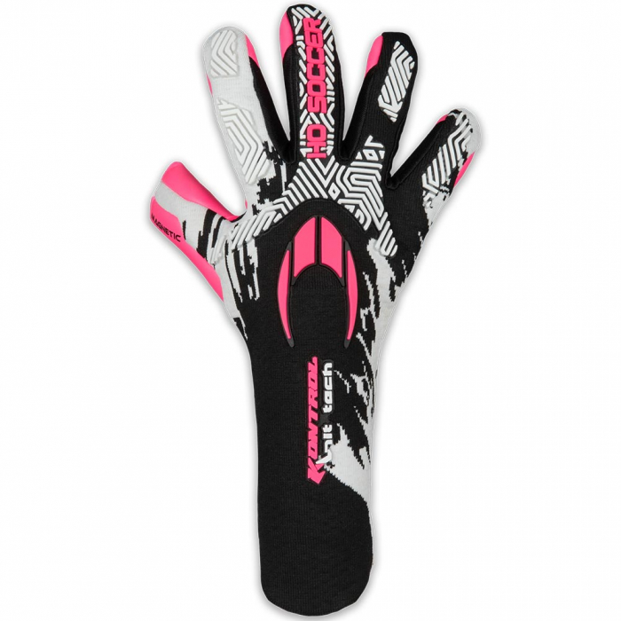 520439J HO Soccer Kontrol Knit Tech Junior Goalkeeper Gloves BLACK/PIN