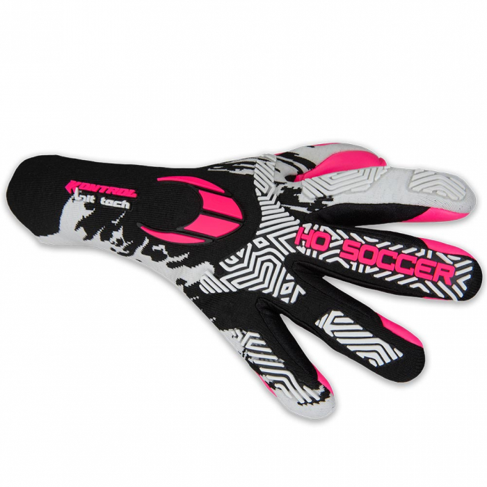 520439J HO Soccer Kontrol Knit Tech Junior Goalkeeper Gloves BLACK/PIN