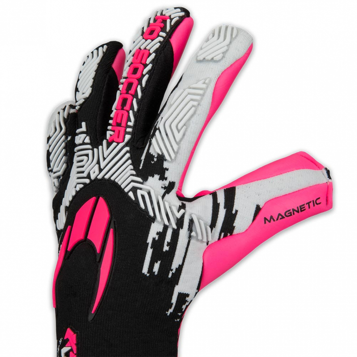 520439J HO Soccer Kontrol Knit Tech Junior Goalkeeper Gloves BLACK/PIN