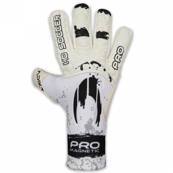 520450J HO Soccer Adikt Pro Magnetic Junior Goalkeeper Gloves white/bl