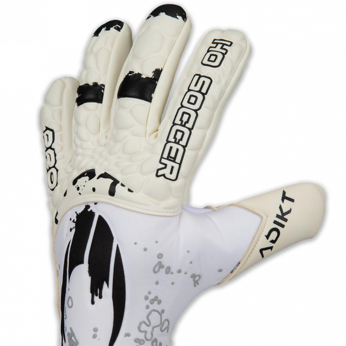 520450J HO Soccer Adikt Pro Magnetic Junior Goalkeeper Gloves white/bl