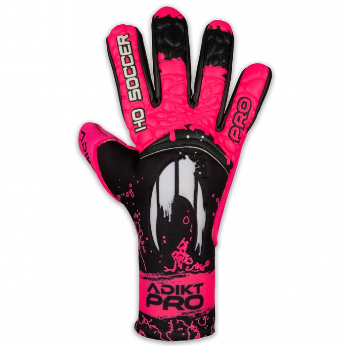 520453J HO Soccer Adikt Pro Junior Goalkeeper Gloves BLACK/PINK